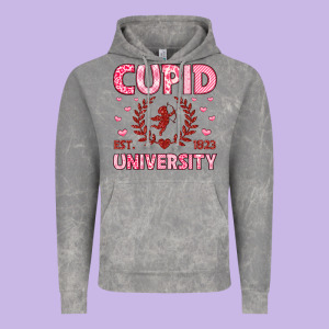 Cupid University Vintage Hoodie Designed By Lillyallendesigns