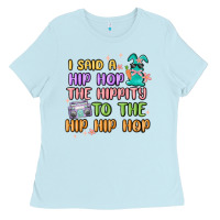 Baby Blue i said a hip hop Ladies Tee - MaliasSmallBusiness