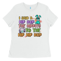 White i said a hip hop Ladies Tee - MaliasSmallBusiness