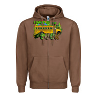 Chestnut Loads of luck School bus Zipper Hoodie - CowGirlArtShop