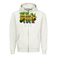 Loads Of Luck School Bus Zipper Hoodie | Teevron