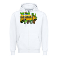White Loads of luck School bus Zipper Hoodie - CowGirlArtShop