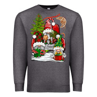 Charcoal Heather christmas gnome truck Premium Sweatshirt - BundleAndBundleShop