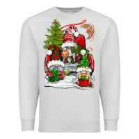 Dove Grey christmas gnome truck Premium Sweatshirt - BundleAndBundleShop