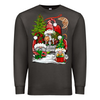 Smoke christmas gnome truck Premium Sweatshirt - BundleAndBundleShop