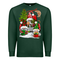 Sports Green christmas gnome truck Premium Sweatshirt - BundleAndBundleShop