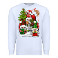 White christmas gnome truck Premium Sweatshirt - BundleAndBundleShop