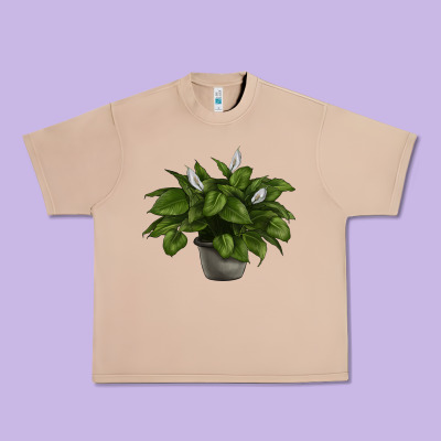 Peace Lily Urban Heavy Tee Designed By Lillyallendesigns