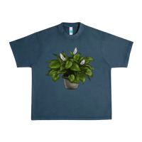 Midnight Navy Peace Lily Urban Heavy Tee - LillyAllenDesigns