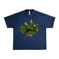 Navy Peace Lily Urban Heavy Tee - LillyAllenDesigns