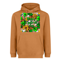 Meerkat Happy St. Patrick's Day pattern digital paper Heavyweight Hoodie - BundleAndBundleShop