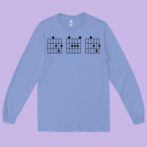 Guitar Chord Dad Long Sleeve Tee Designed By Bettercallsaul