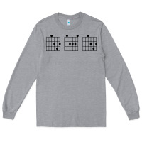 Heather Grey Guitar Chord dad Long Sleeve Tee - Bettercallsaul