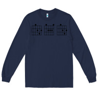 Navy Guitar Chord dad Long Sleeve Tee - Bettercallsaul