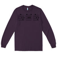 Plum Guitar Chord dad Long Sleeve Tee - Bettercallsaul