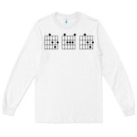 White Guitar Chord dad Long Sleeve Tee - Bettercallsaul