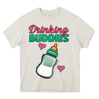 Cream Drinking Buddies Heavy Core Tee - Jasminsmagicworld