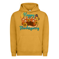Pigment Peanut Butter Happy Thanksgiving Pumpkin Pie Urban Hoodie - LillyAllenDesigns