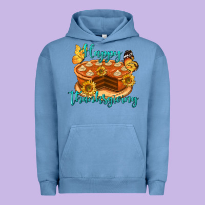 Happy Thanksgiving Pumpkin Pie Urban Hoodie Designed By Lillyallendesigns