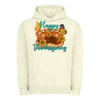 Pigment Pistachio Happy Thanksgiving Pumpkin Pie Urban Hoodie - LillyAllenDesigns