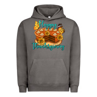 Pigment Tornado Happy Thanksgiving Pumpkin Pie Urban Hoodie - LillyAllenDesigns