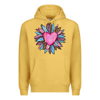 Antique Gold valentine's day sunflower olivia Premium Hoodie - OliviaCreatesArt