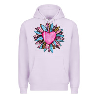 Lilac valentine's day sunflower olivia Premium Hoodie - OliviaCreatesArt