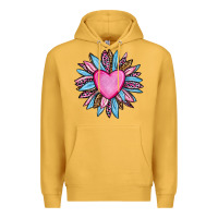 Mustard valentine's day sunflower olivia Premium Hoodie - OliviaCreatesArt