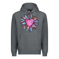 Rock valentine's day sunflower olivia Premium Hoodie - OliviaCreatesArt