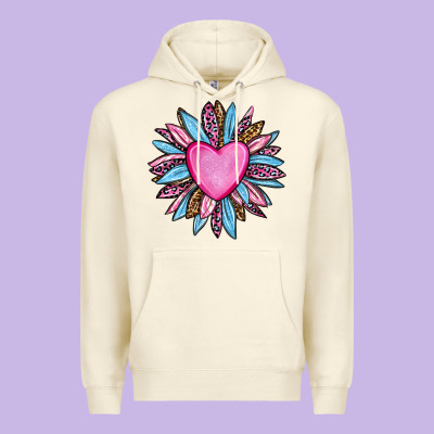 Valentine's Day Sunflower Olivia Premium Hoodie Designed By Oliviacreatesart