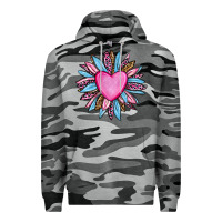 Slate Camo valentine's day sunflower olivia Premium Hoodie - OliviaCreatesArt
