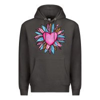 Smoke valentine's day sunflower olivia Premium Hoodie - OliviaCreatesArt