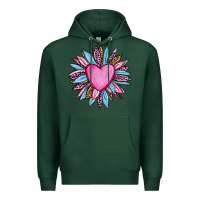 Sports Green valentine's day sunflower olivia Premium Hoodie - OliviaCreatesArt