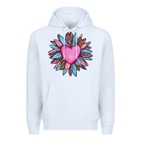 White valentine's day sunflower olivia Premium Hoodie - OliviaCreatesArt