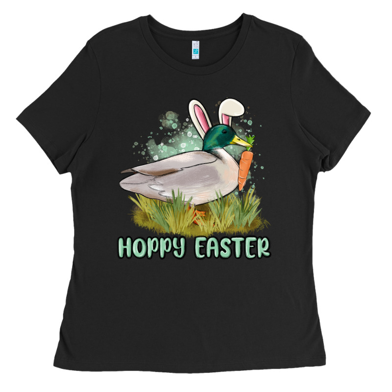 Hoppy Easter Duck Hunting Ladies Tee by MaliasSmallBusiness | Teevron