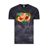 Cloud Black just peachy 2 Vintage Tee - JahusDesignShop