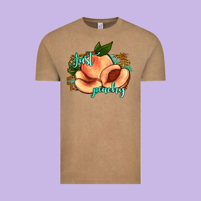 Just Peachy 2 Vintage Tee Designed By Jahusdesignshop