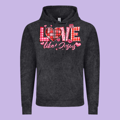 Love Like Jesus La Vintage Hoodie Designed By Lillyallendesigns