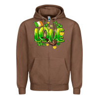 Chestnut Love St. Patrick's Day Zipper Hoodie - HowdyJamesFarm