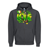 Smoke Love St. Patrick's Day Zipper Hoodie - HowdyJamesFarm