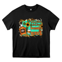 Black Somewhere Between Whiskey and Jesus Heavy Core Tee - Jasminsmagicworld
