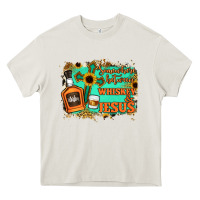 Cream Somewhere Between Whiskey and Jesus Heavy Core Tee - Jasminsmagicworld