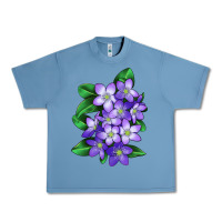 Pebble Blue Mayflower Plant Illustrations Urban Heavy Tee - LillyAllenDesigns