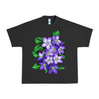 Pigment Black Mayflower Plant Illustrations Urban Heavy Tee - LillyAllenDesigns