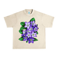 Sandshell Mayflower Plant Illustrations Urban Heavy Tee - LillyAllenDesigns