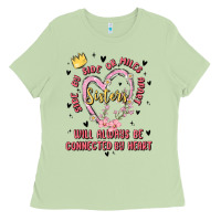 Matcha side by side or miles apart sisters will always be connected by heart Ladies Tee - MaliasSmallBusiness