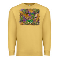 Antique Gold mardi gras plaid purple glitter cowhide  leopard Premium Sweatshirt - FaDigitalArtStudio