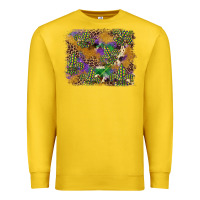 Mardi Gras Plaid Purple Glitter Cowhide  Leopard Premium Sweatshirt | Teevron
