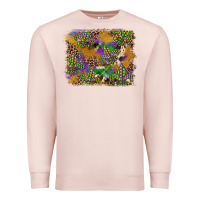 Pale Pink mardi gras plaid purple glitter cowhide  leopard Premium Sweatshirt - FaDigitalArtStudio