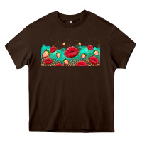 Lips And Strawberries Heavy Core Tee | Teevron